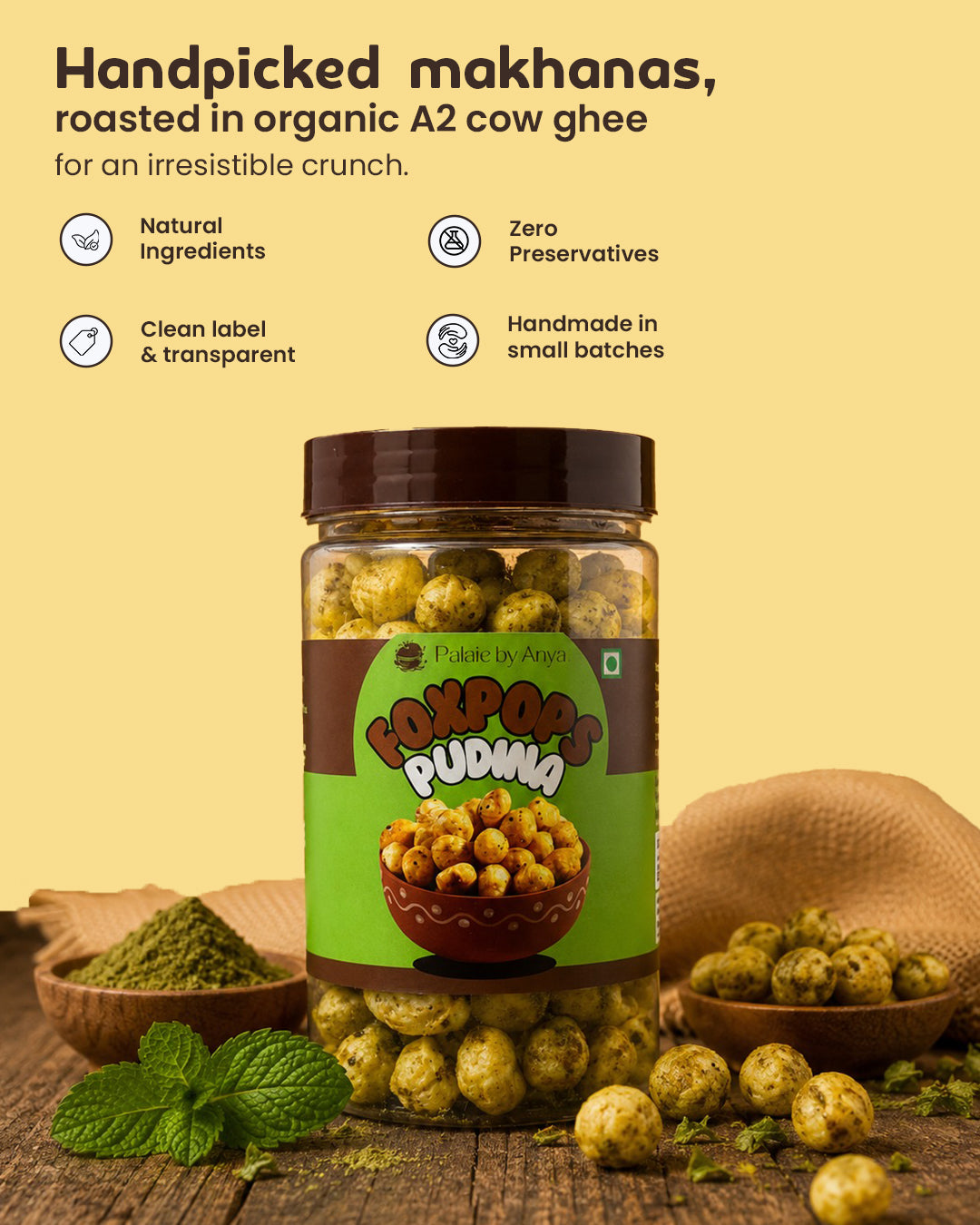 Pudina Foxpops – Roasted Makhana Snack