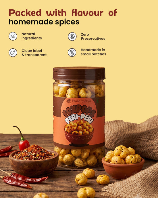 Peri Peri Foxpops – Roasted Makhana Snack